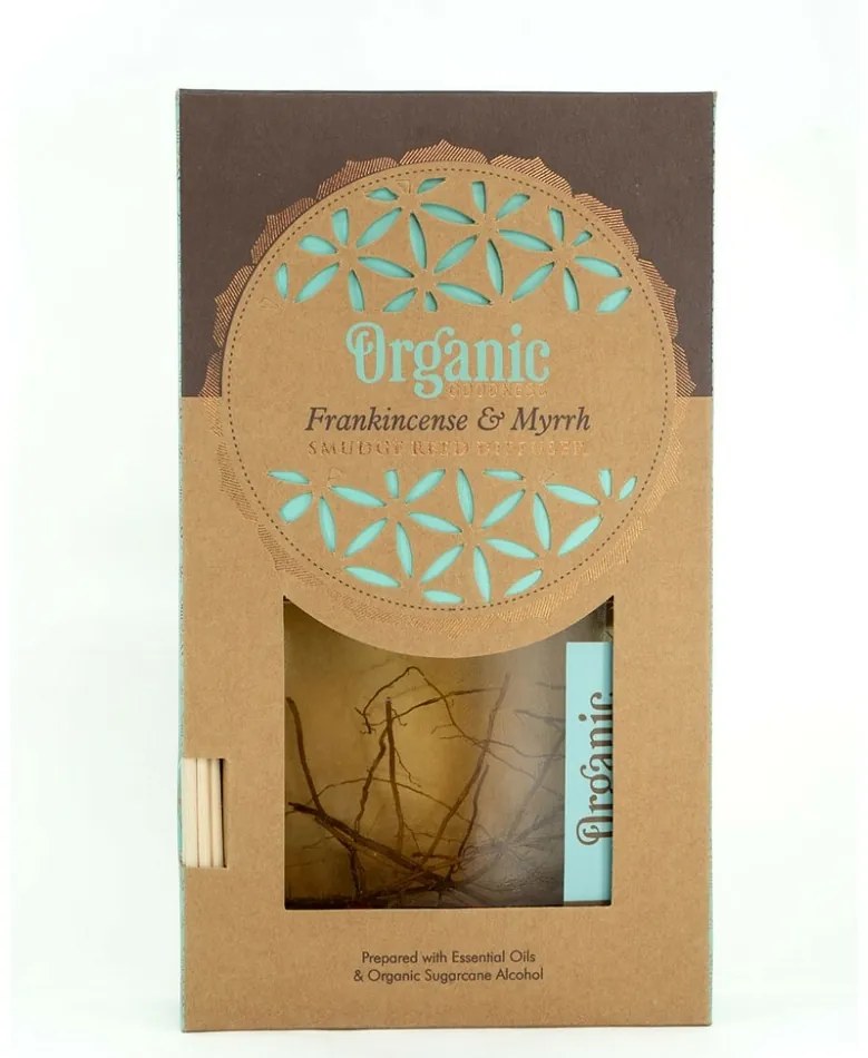 Organický difuzér Frankincense & Myrrh 150 ml, s tyčinkami