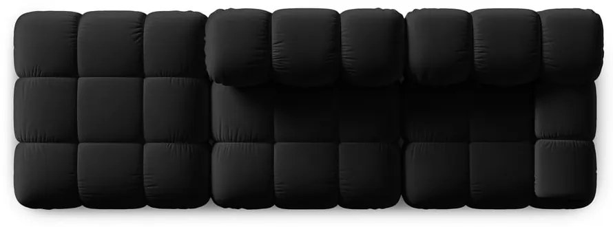 Čierna zamatová pohovka 282 cm Bellis – Micadoni Home