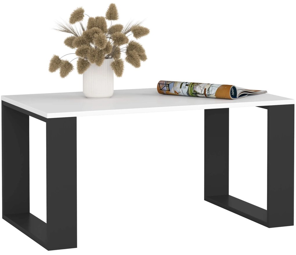 Konferenčný stolík Nox biely/čierny