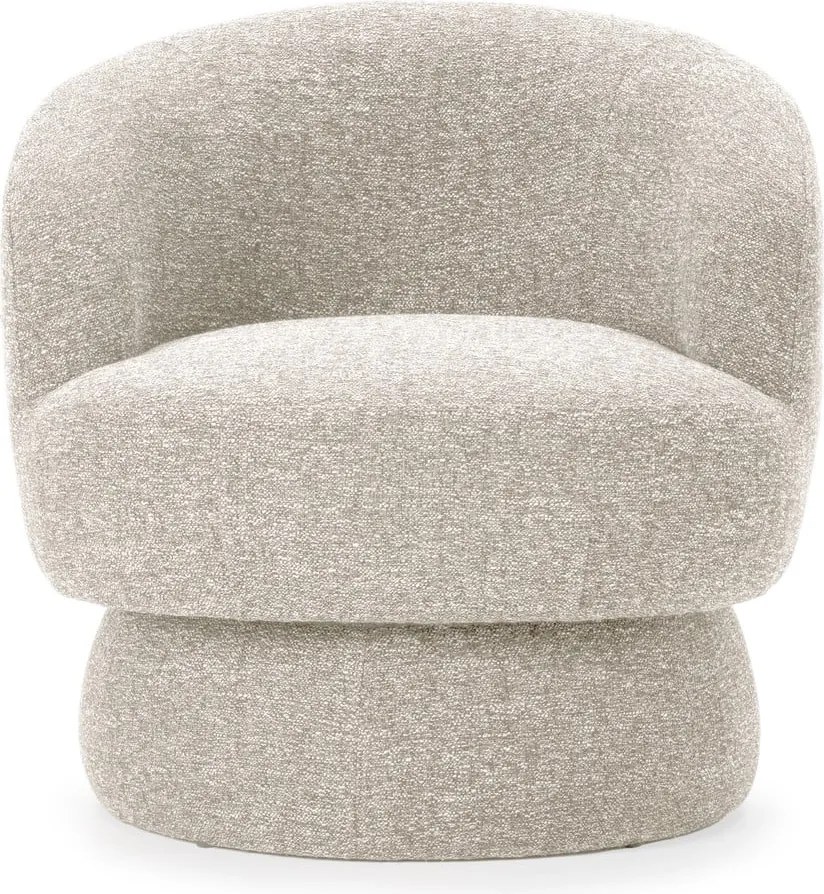 Béžové otočné kreslo Dali – MOME