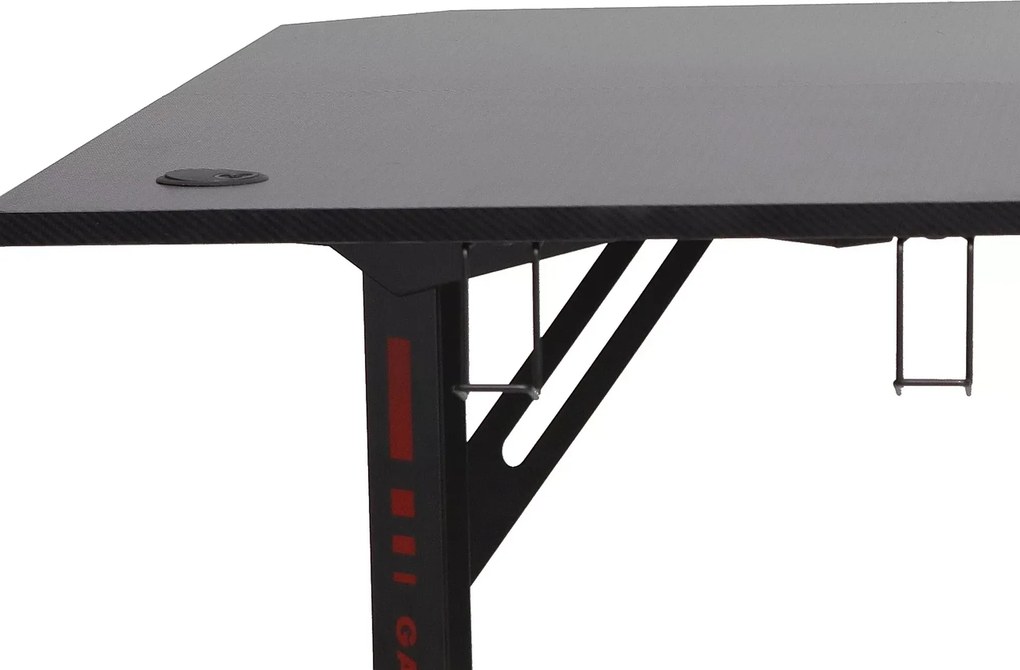 AKCIA Rohový písací stôl B-219 čierny II. akosť