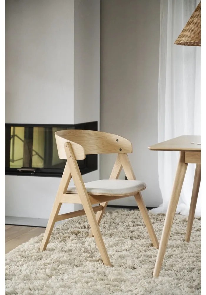 Jedálenské stoličky v súprave 2 ks v prírodnej farbe Waterton - Rowico