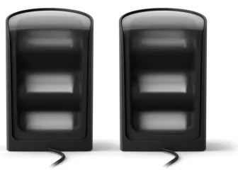 Philips -SADA 2x LED RGBW stmievateľné svietidlo Hue PLAY Wall Washer LED/20W/230V 2000–6500K čierna