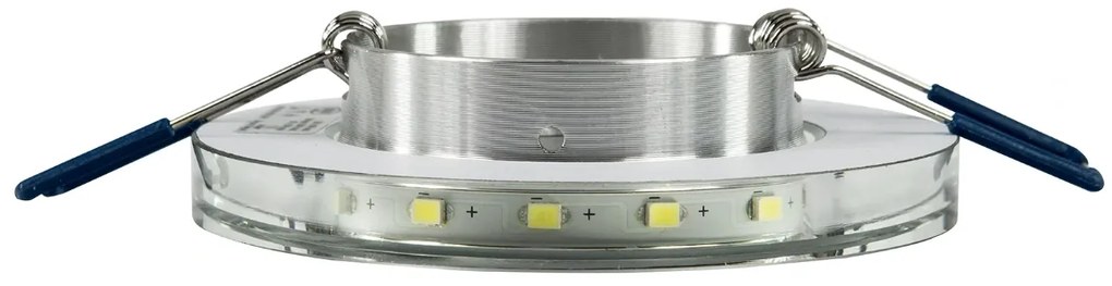 BERGE Podhľadové bodové svietidlo BRG71024 nevýklopné - GU10 - okrúhle + svietiaca LED pásik 3W studená biela