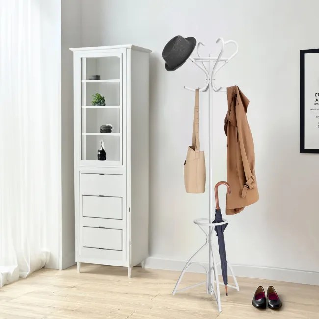 Stojanový vešiak LIVIO biely