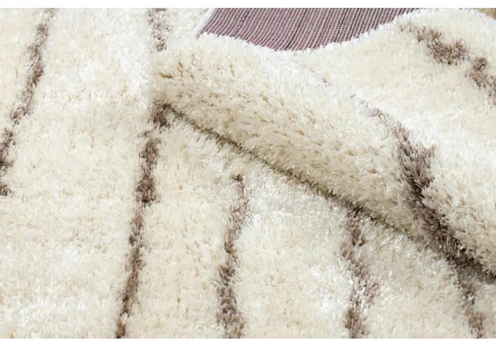 Kusový koberec shaggy Kylar krémový 140x190cm