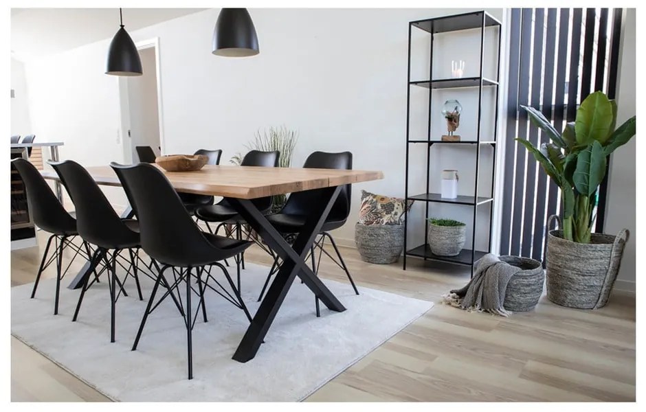 Čierne jedálenské stoličky v súprave 2 ks Oslo – House Nordic