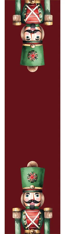 Vianočný behúň Luskáčik červený 38x160 cm | INTERMEDIC SK
