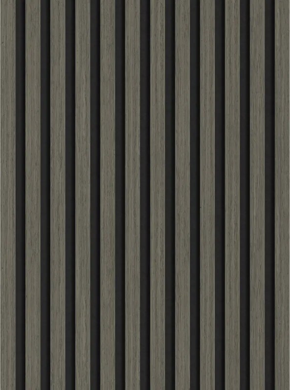 Mexen Lam-F, akustické stenové lamely 275 × 30 cm, plstený podklad 8 mm, technická dyha, dub ónyxový, S105-275307-3015-010