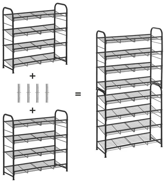 Botník ALVORO čierny