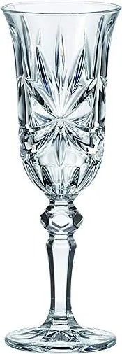 Crystal Bohemia poháre na sekt Lorey ribbon 150 ml 6 ks