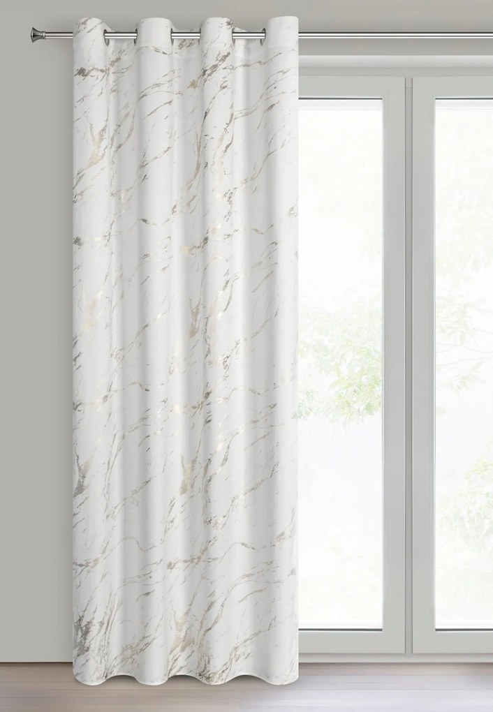 ZATEMŇOVACÍ ZÁVES NA KRÚŽKOCH MOLY 140X250 CM VZOROVANÁ