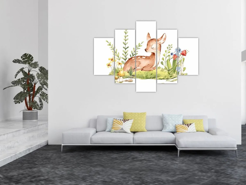 Obraz - Malý srnček (150x105 cm)