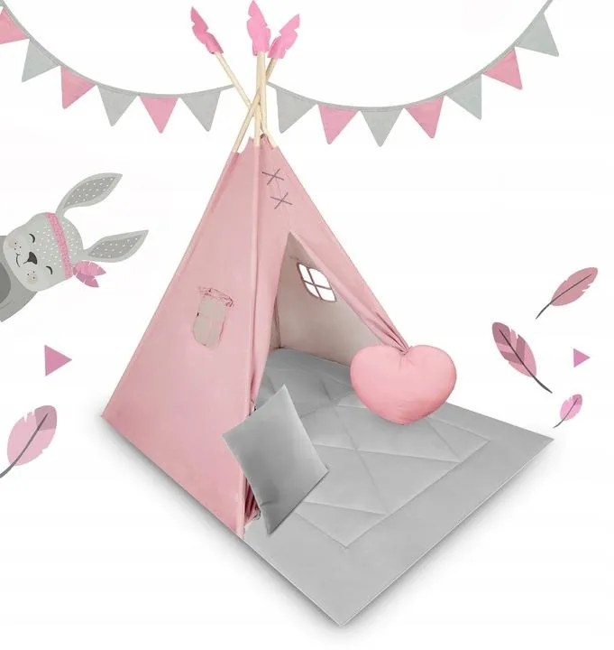 Detský stan Teepee NK-406 NUKIDO 740604 - ružový