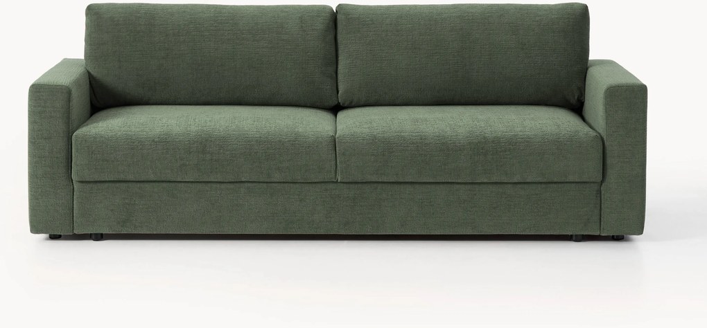 Zamatová rozkladacia pohovka's úložným priestorom Tasha (3-miestna)