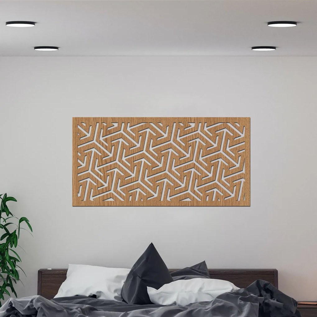 drevo zivota Drevený dekoračný panel na stenu FLAKES Farebný vzor: Biela, Rozmery (cm): 50x95