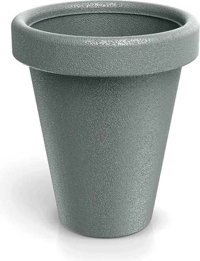 Plastový kvetináč ORIGINAL 39 cm šedý matný