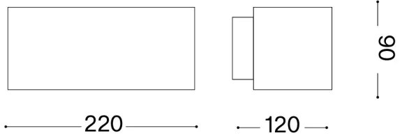 Ideal Lux - Vonkajšie nástenné svietidlo ANDROMEDA 1xE27/60W/230V IP55 biela