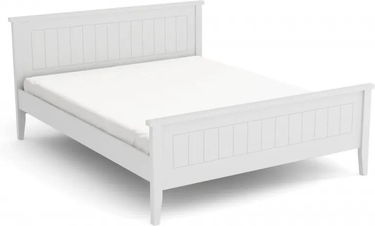 Hector Drevená posteľ Verden 120x200 dvojlôžko - biela