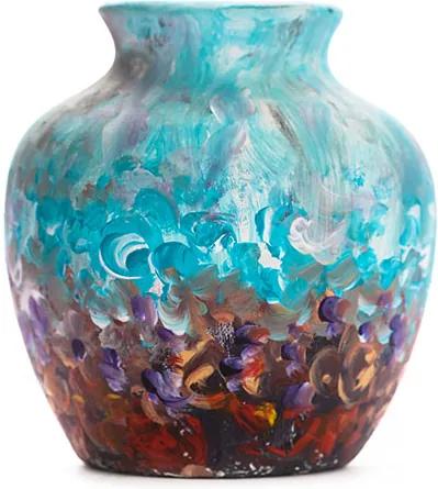 Maľovaná váza ELA 7x8 cm | BIANO