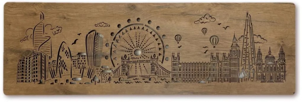 Podsvietený obraz Londyn