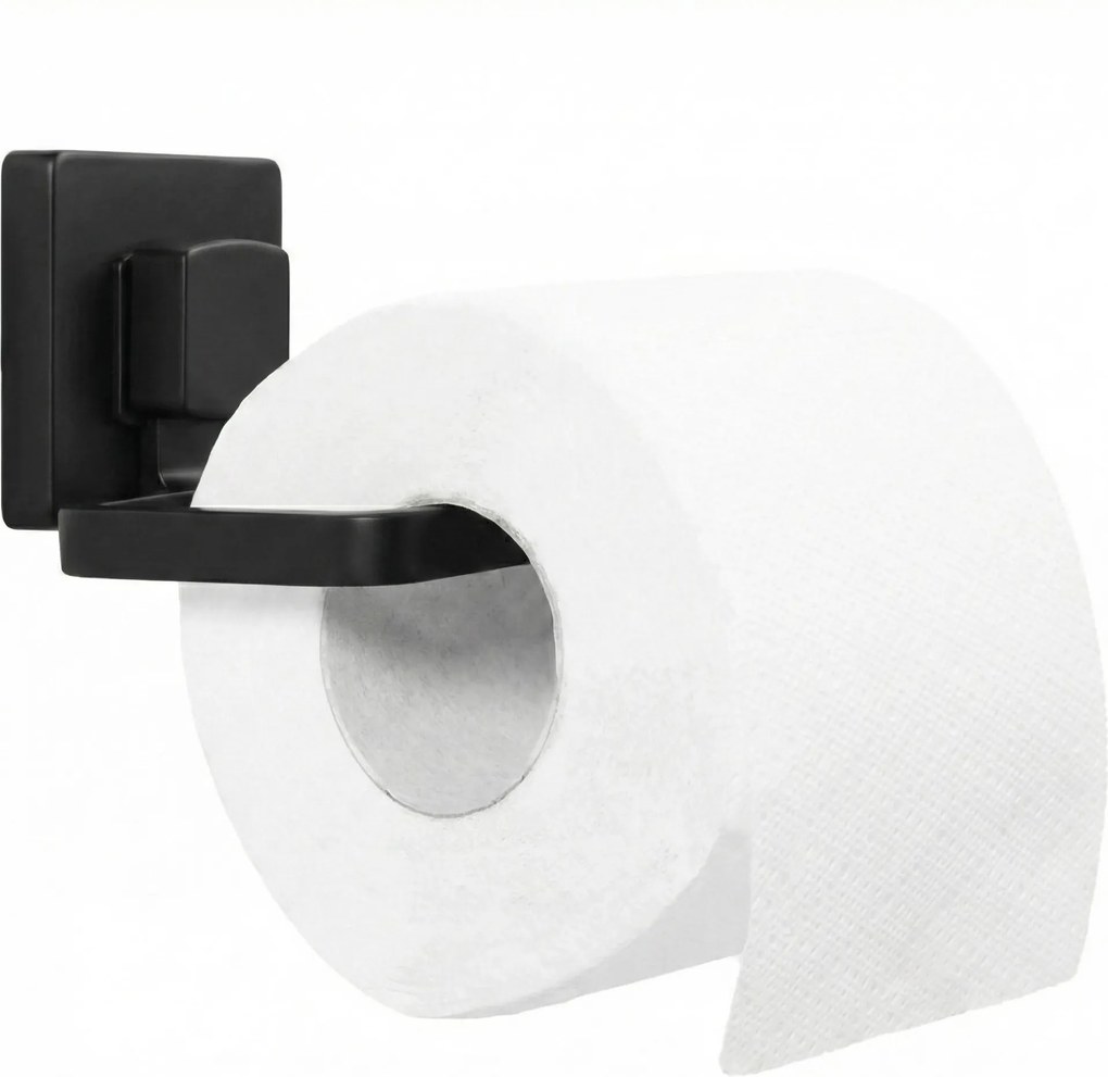 Držiak na toaletný papier Rea VACUUM čierny