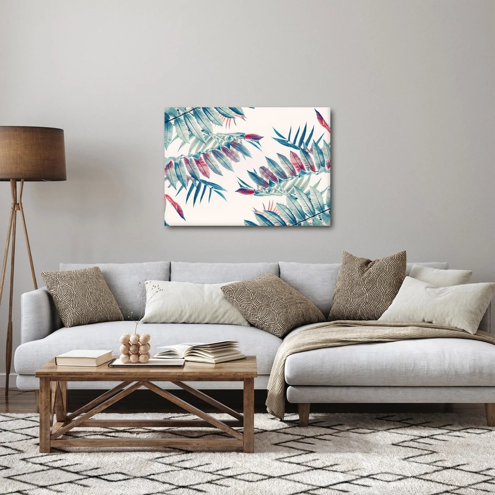 Obraz - Tropické listy (70x50 cm)