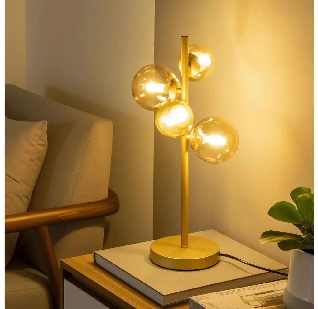 Brilagi - LED Stolná lampa MILLA 4xG9/3W/230V zlatá