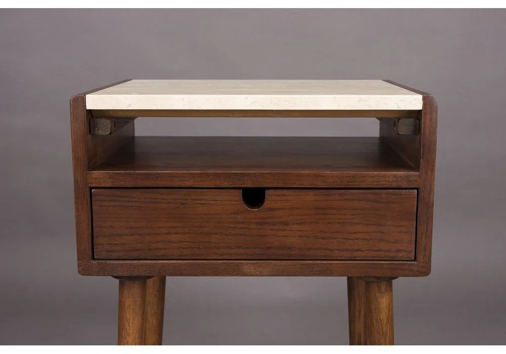 Hnedý nočný stolík Arda – Dutchbone