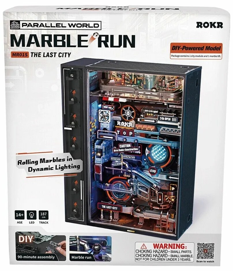 RoboTime 3D mechanická skladačka guľôčkovej dráhy Mesto minulosti