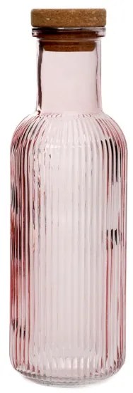 Karafa NATIA ružová s korkom 890982 1L