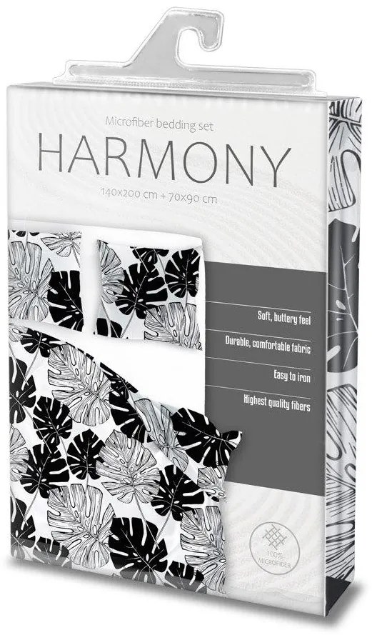 POSTEĽNÉ OBLIEČKY 160x200 + 2 x (70x80) LISTY HARMONY 016