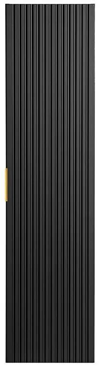 Kúpeľňová zostava Casad 60 cm so zápustným umývadlom, skrinkami a zrkadlom čierna