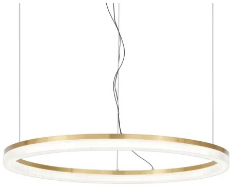 Ideal Lux - LED Luster na lanku CROWN LED/42W/230V 3000K pr. 80 cm CRI 90 mosadz