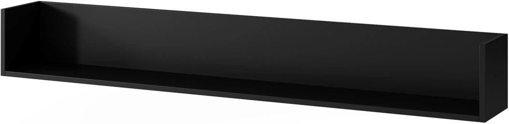 Polica RAFTT 150 cm, čierna