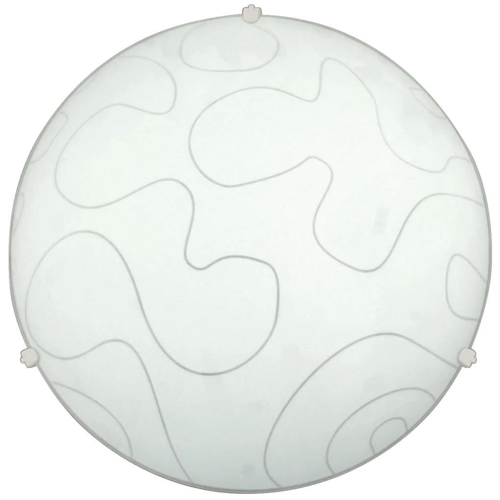CLX Nástenné / stropné moderné osvetlenie NOVI LIGURE, 2xE27, 60W, 40cm, okrúhle, biele