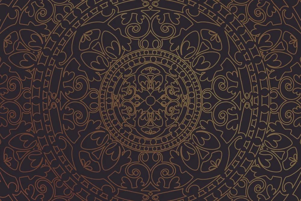 Samolepiaca tapeta orientálny zlatý ornament