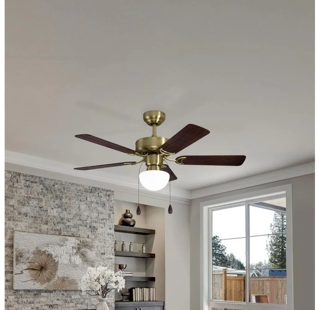 Eglo 35075 - Stropný ventilátor CADIZ 1xE27/40W/230V EG35075