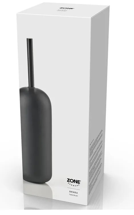 Čierna betónová WC kefa Sensu – Zone