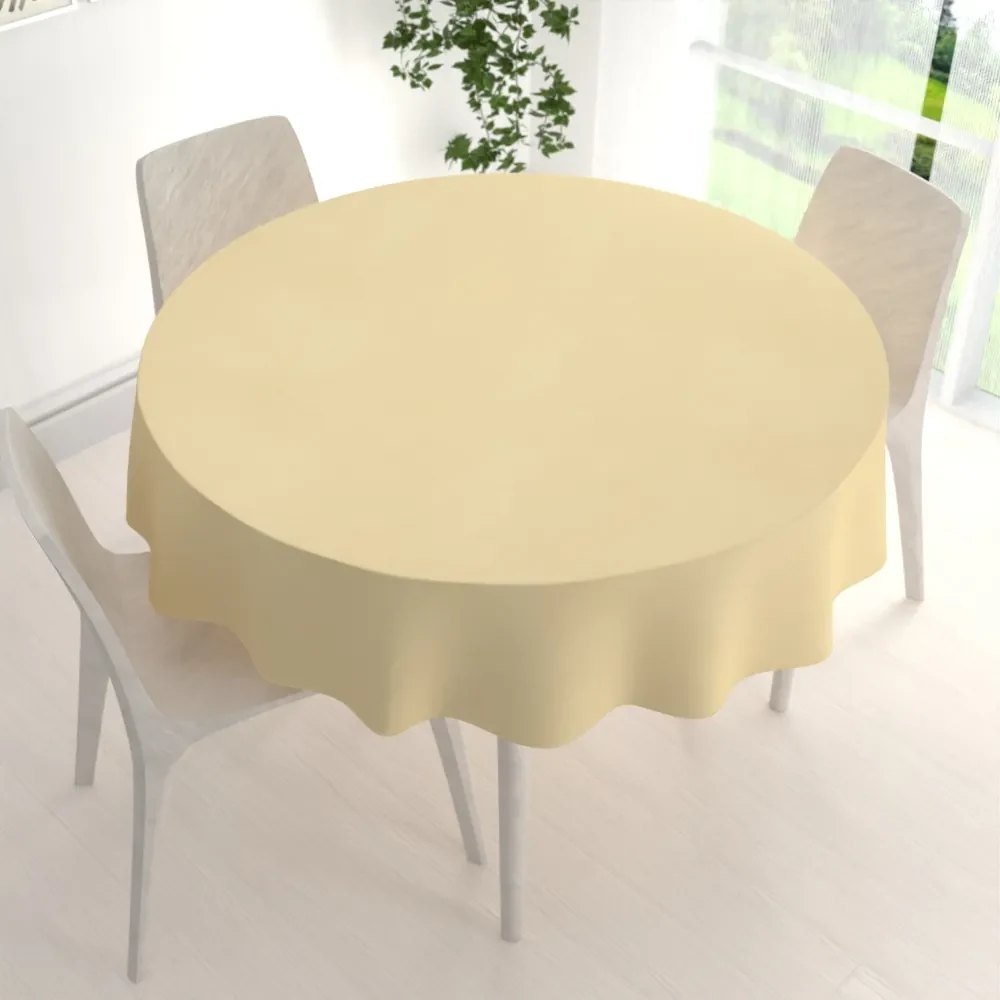 Biante Teflónový okrúhly obrus TF-018 Svetlo žltý Ø 70 cm