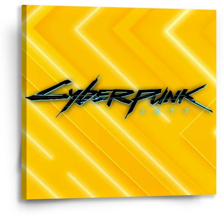 Sablio Obraz Cyberpunk 2077 Žltý - 50x50 cm