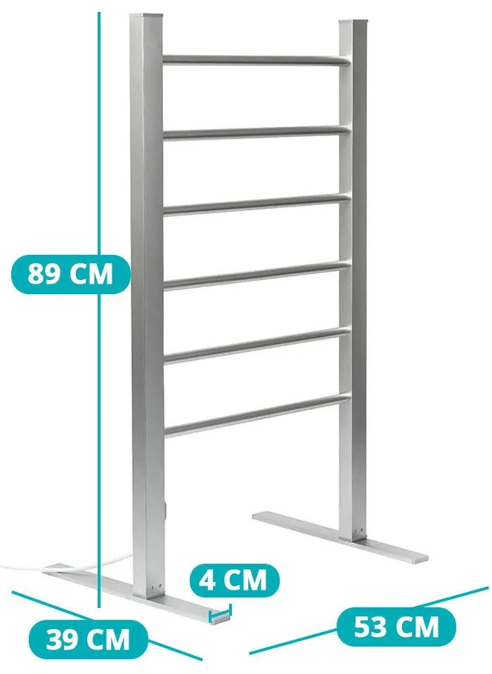 Mriežkový elektrický sušiak uterákov