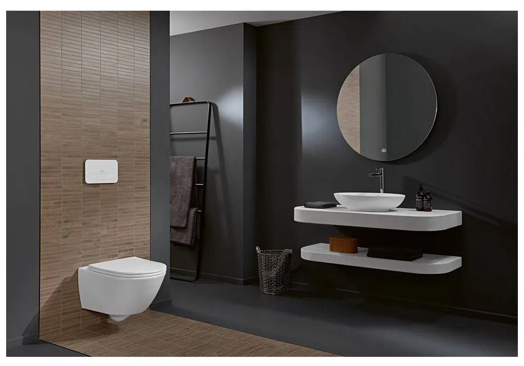 Villeroy & Boch Universo - Závesné WC so sedátkom s poklopom SoftClose, TwistFlush, alpská biela 4670T901