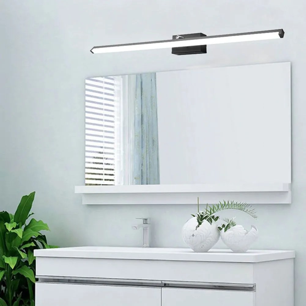 Toolight Rea - Toolight, LED kúpeľňové svietidlo nad zrkadlo 20W 100CM APP375-1W, čierna, OSW-05005