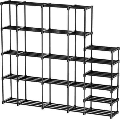 Otvorená šatníková skriňa Keeper 6.0 čierna