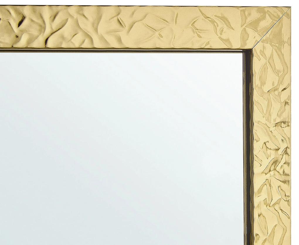 Stojace zrkadlo 40 x 140 cm zlaté BRECEY Beliani