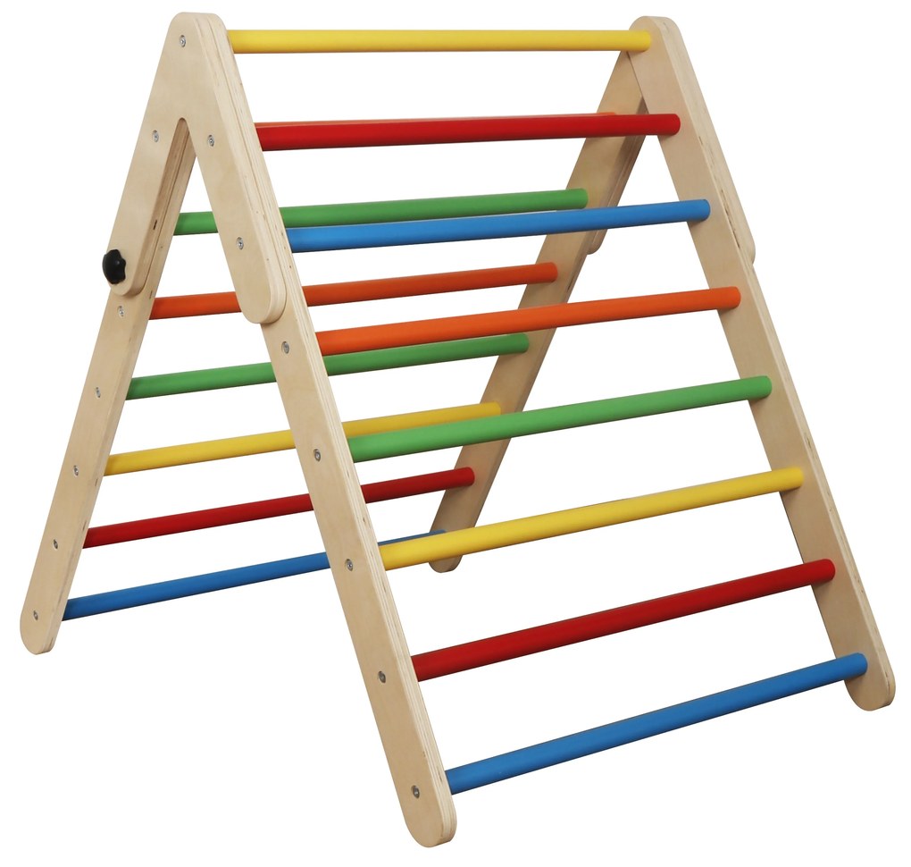 Aga4Kids Detský drevený trojuholník na lezenie MR6146