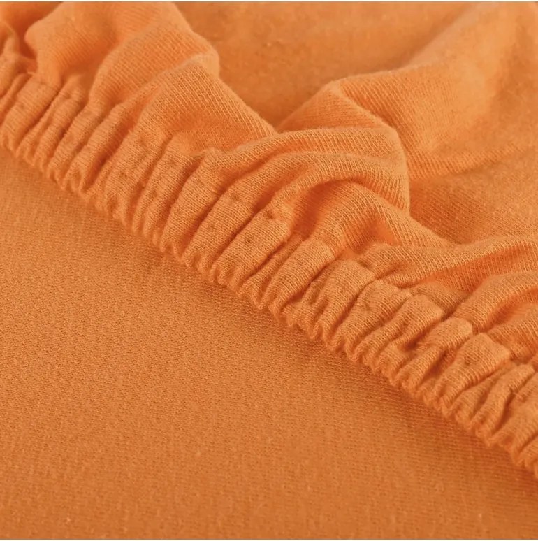 Plachta posteľná marhuľová jersey EMI, Plachta 90x200