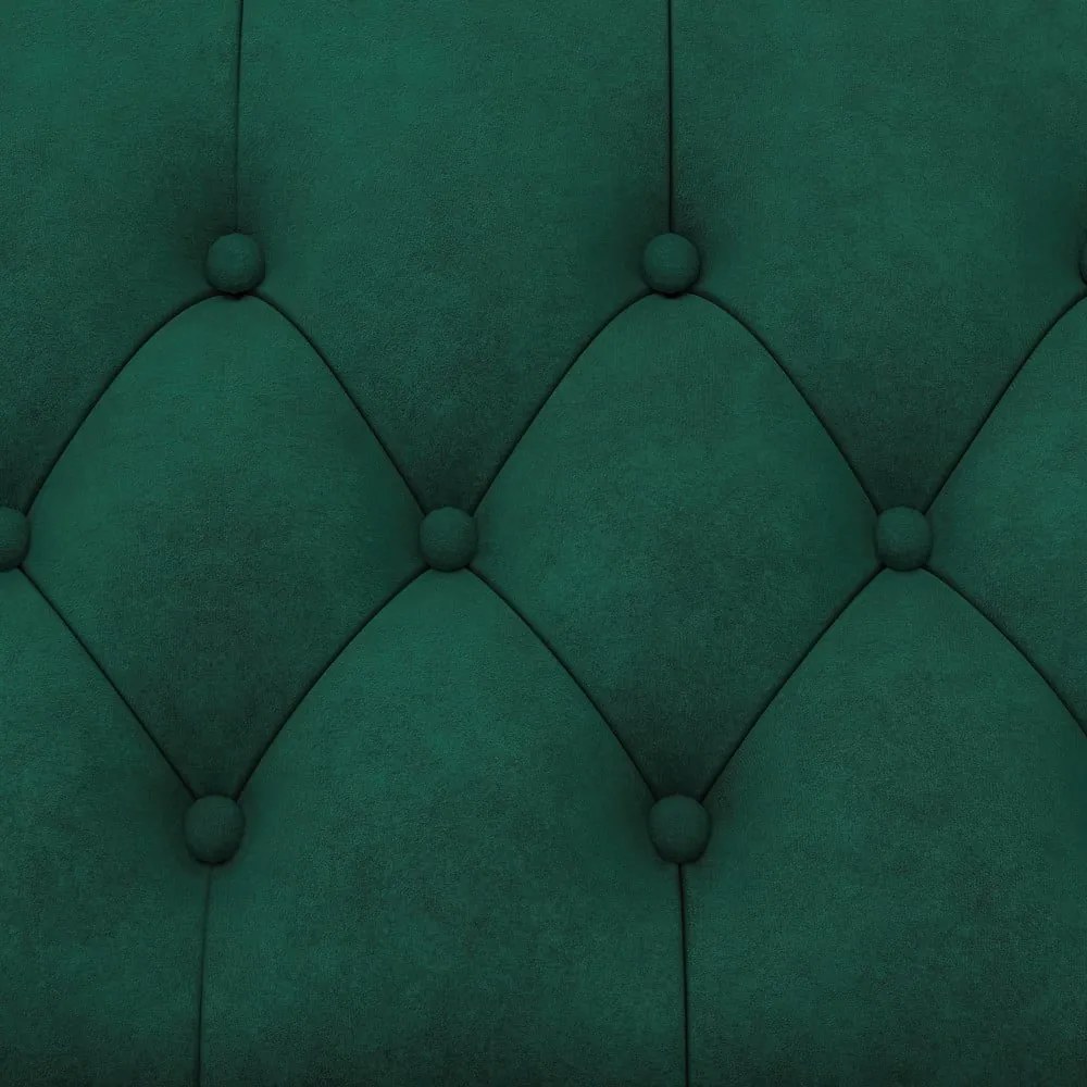 Tmavozelená zamatová rozkladacia pohovka 236 cm Felix – Støraa