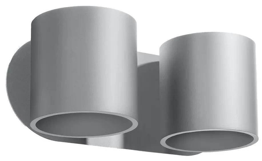 Sollux Nástenné bodové svietidlo ORBIS 2xG9/40W/230V šedá SLX0352